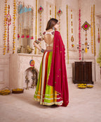 Monjolika Fashion Multi Color Viscose Cotton Navratri Lehenga Choli With Kutchi And Mirror Work Jacket - Distacart