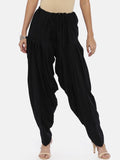 Souchii Black Solid Patiala - Distacart