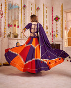Monjolika Fashion Colorful Viscose Cotton Navratri Lehenga With Thread, Mirror & Kodi Work - Distacart