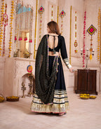 Monjolika Fashion Black Designer Viscose Cotton Navratri Chaniya Choli Set - Distacart
