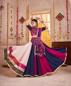 Monjolika Fashion Viscose Cotton Multi-Color Embroidery Navratri Lehenga Choli - Distacart
