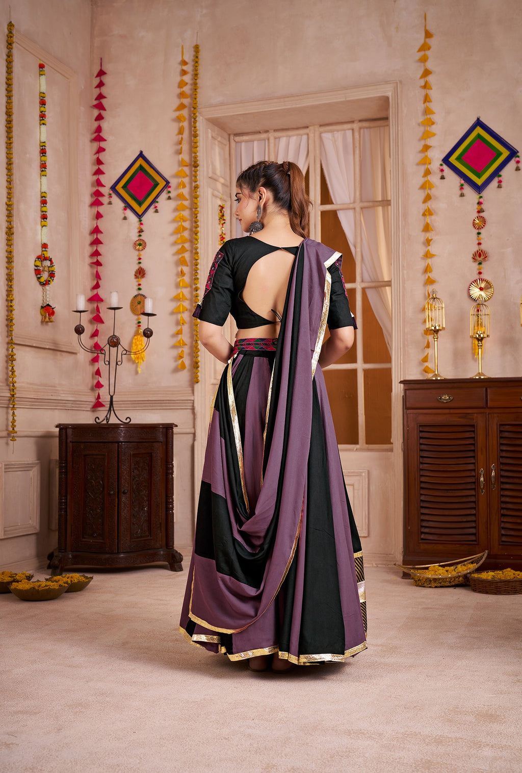 Monjolika Fashion Multicolor Viscose Cotton Navratri Chaniya Choli For Festival - Distacart