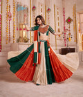Monjolika Fashion Colorful Viscose Cotton Navratri Chaniya Choli With Kutchi Patch & Mirror Work - Distacart