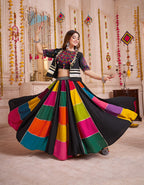 Monjolika Fashion Multicolor Viscose Cotton Navratri Chaniya Choli With Kutchi And Patch Work Jacket - Distacart