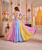 Monjolika Fashion Multicolor Viscose Cotton Navratri Chaniya Choli With Mirror Work - Distacart