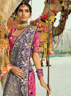Monjolika Fashion Multicolor Embroidered Georgette Bandhej Designer Saree - Distacart