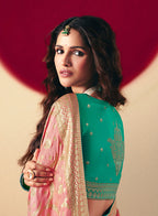 Monjolika Fashion Viscose Silk Light Pink Saree With Rich Zari Weaving & Designer Tassels - Distacart