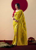 Monjolika Fashion Viscose Silk Pear Saree With Rich Zari Weaving & Designer Tassels - Distacart