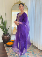 The52 Beautiful Embroidery Work with Rayon Slub Fabric Straight Kurta, Pant and Dupatta Set - Distacart