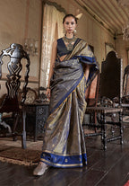 Monjolika Fashion Golden Exclusive Tussar Silk With Elegant Weaving Work Traditional Saree - Distacart