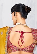Monjolika Fashion Mustard Fancy Fabric Embroidered Contemporary Saree - Distacart