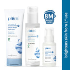 Plum Niacinamide Facewash, Toner & Face Serum Combo Tightens Pore, Fades Blemishes & Hydrates
