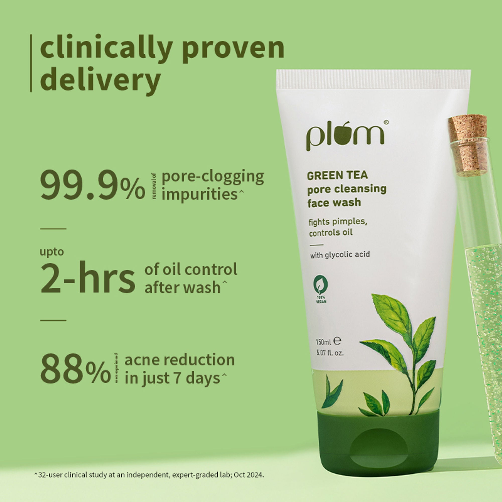 Plum Green Tea Face Wash, Serum And Moisturizer Trio With SPF 50 PA+++ For Acne Prone & Oily Skin