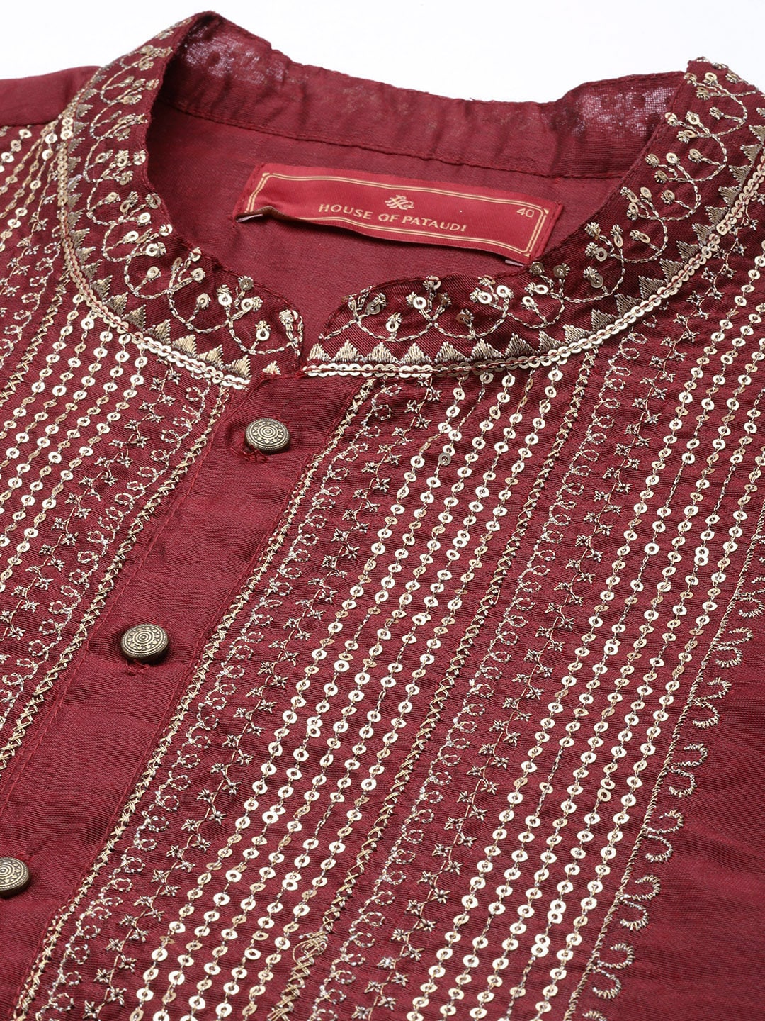 House of Pataudi Men Yoke Design Long Sleeves Jashn Kurta