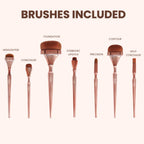 IRIS COSMETICS Luminous Complete Brush Set
