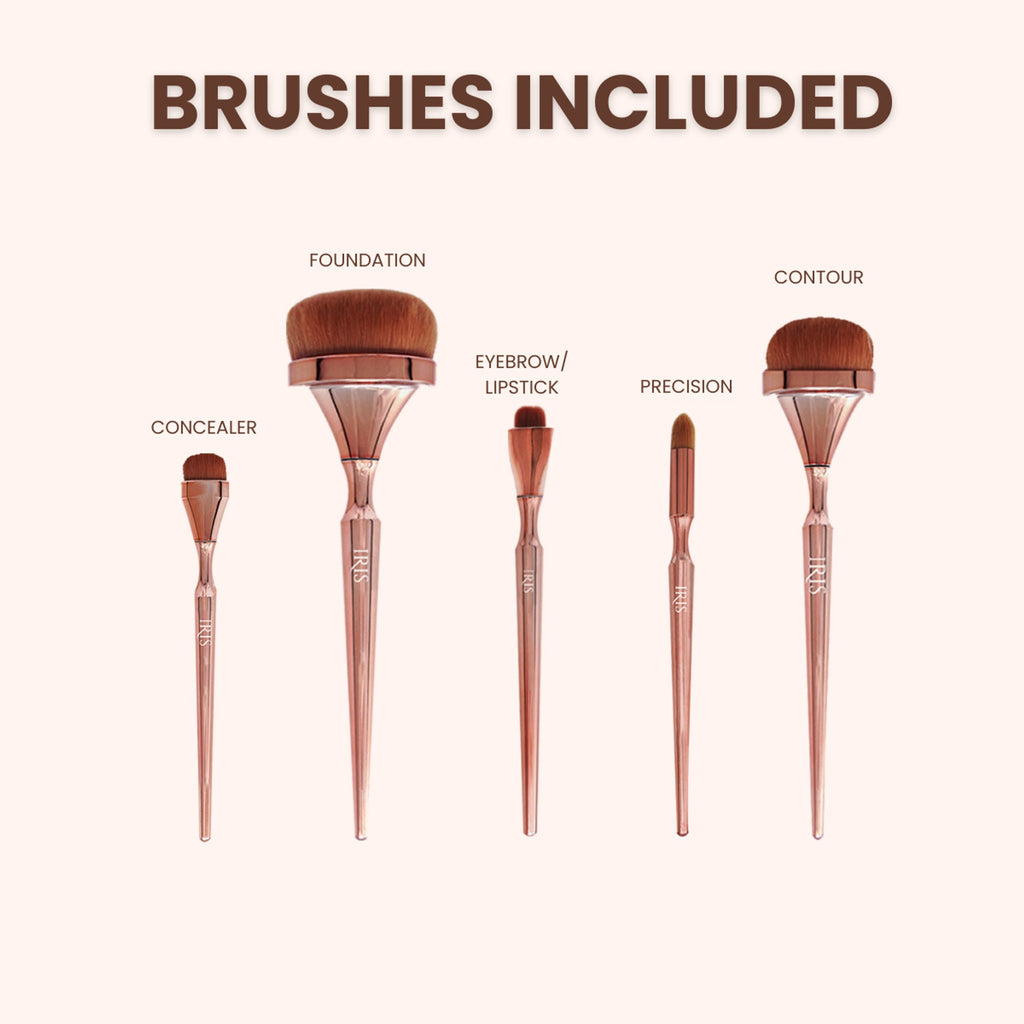 IRIS COSMETICS Luminous Face Brush Set
