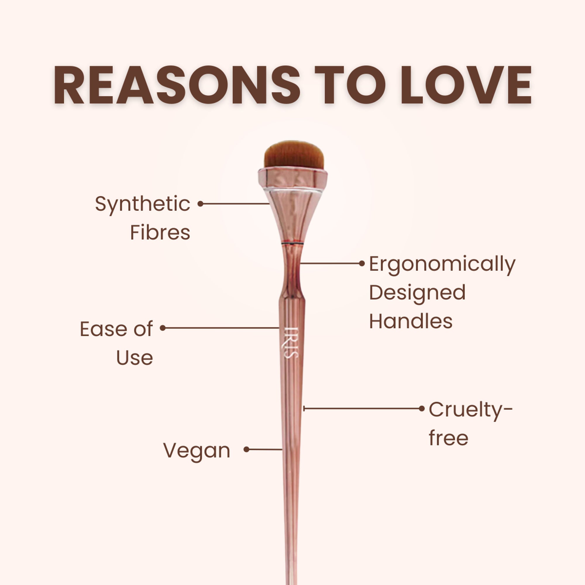 IRIS COSMETICS Luminous HD Highlighter Brush