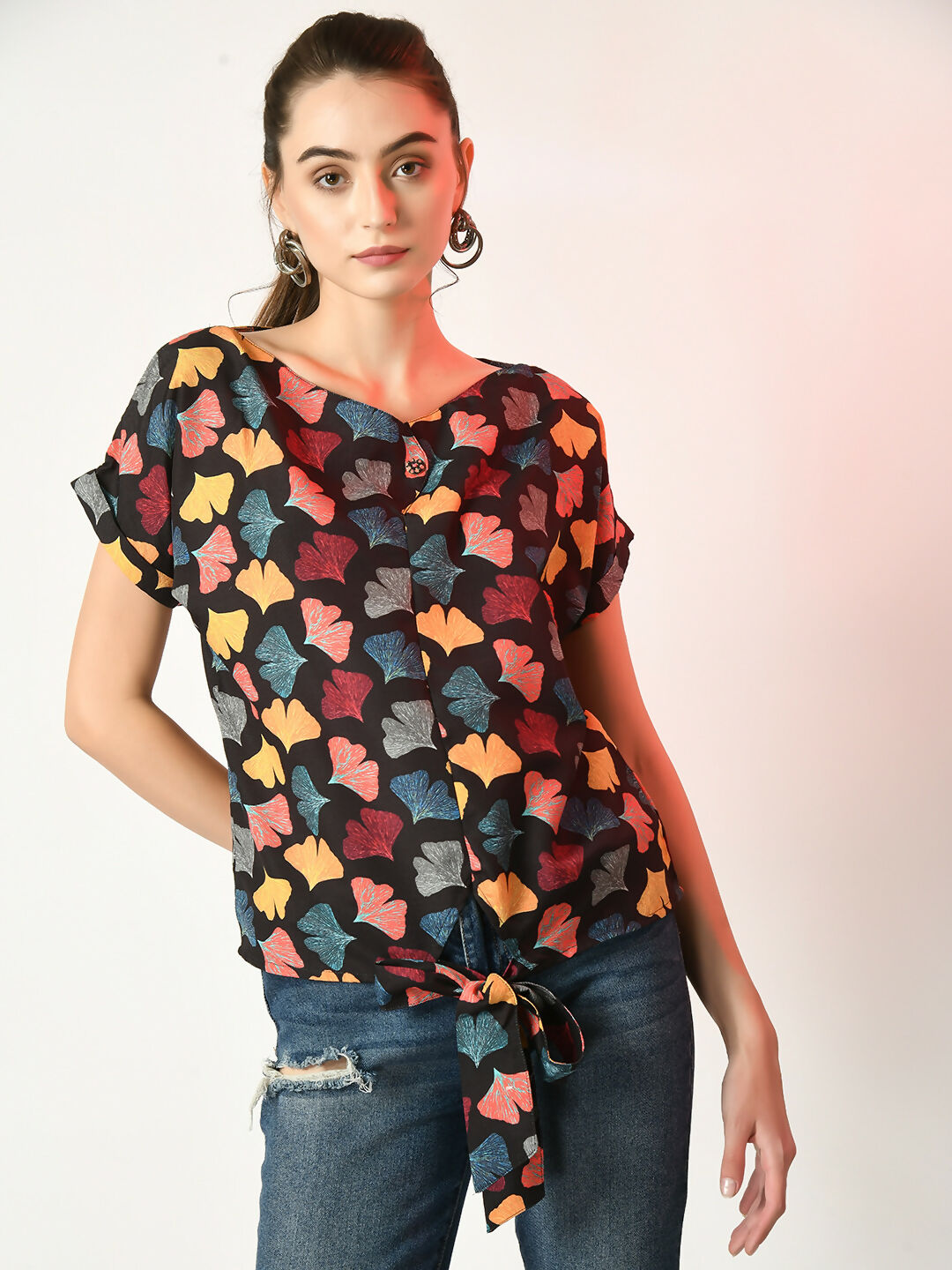Myshka Women's Multi Printed Top