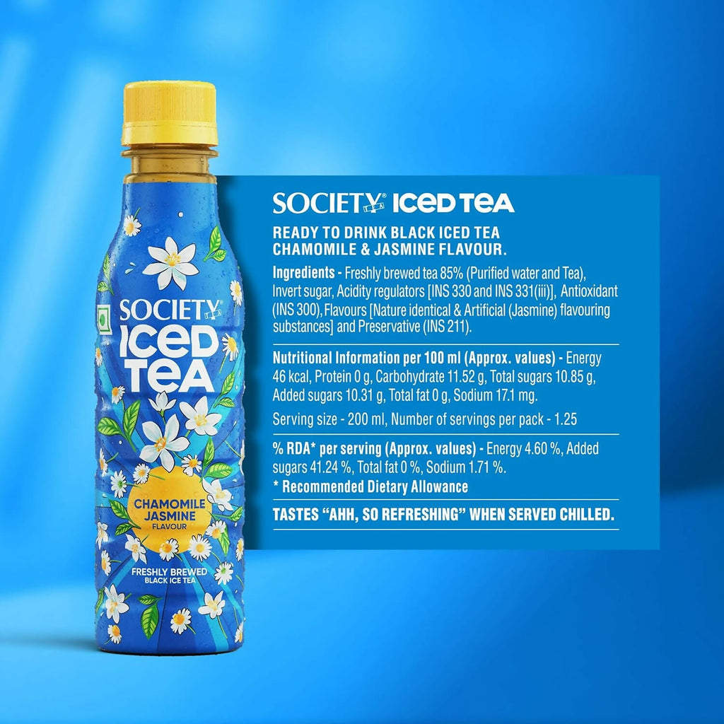 Society Iced Tea Bottle-Chamomile Jasmine - Distacart