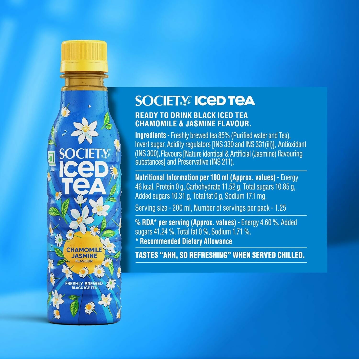 Society Iced Tea Bottle-Chamomile Jasmine - Distacart