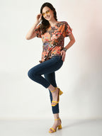 Myshka Women's Multi Printed Top