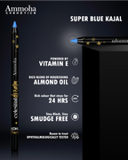 Ammoha Cosmetics Super Blue waterproof Kohl Pencil