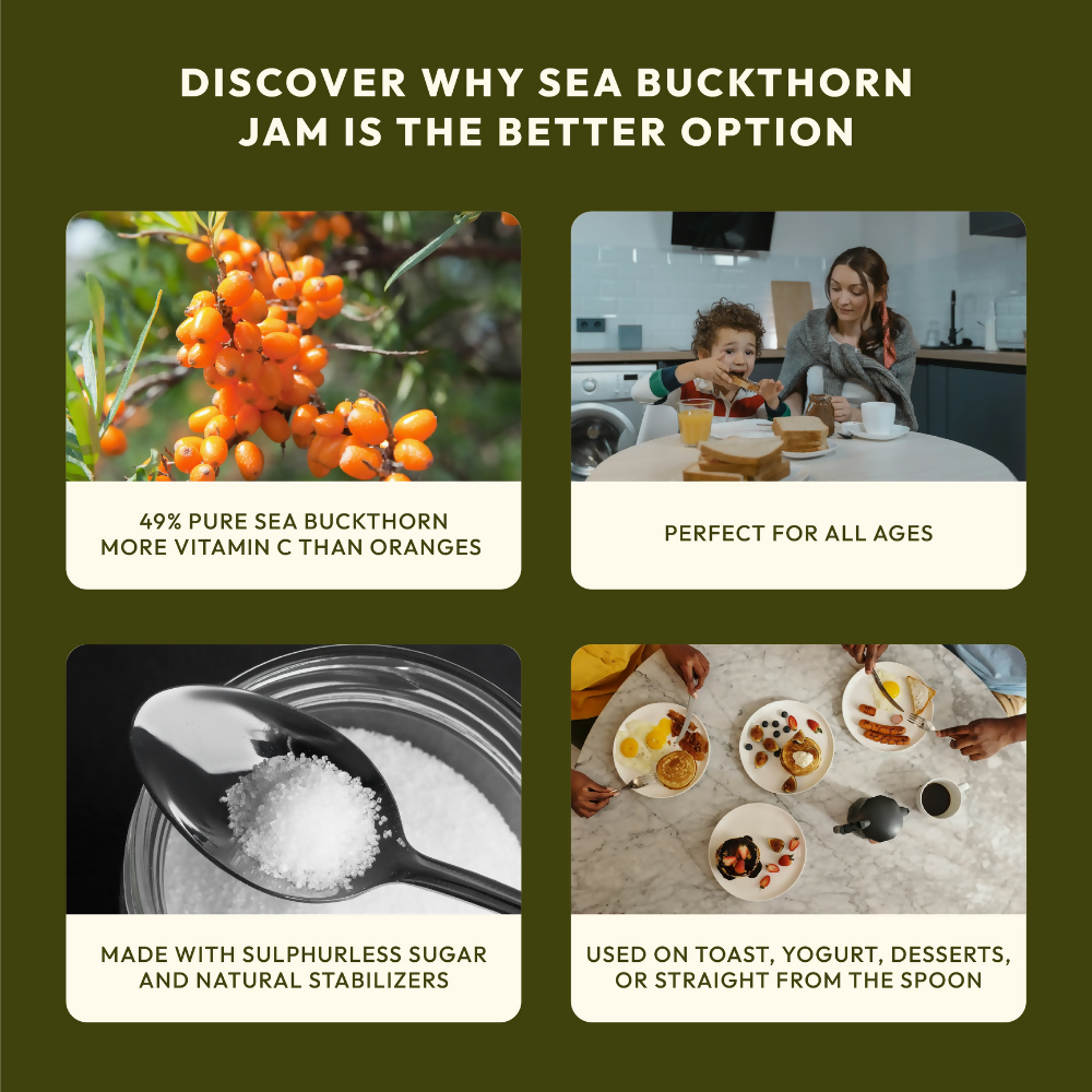 Wellwith Sea Buckthorn Jam - Distacart