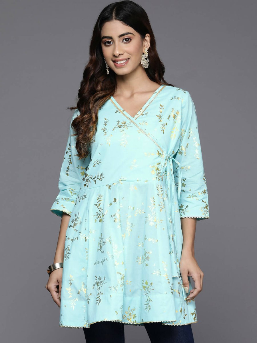Ahalyaa Women's Traditional wear Tunic - Blue