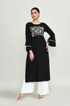 Joban Fashion Black Rayon Tunic