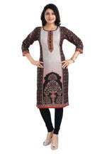 Snehal Creations Black Beauty Designer Digital Print Cotton Slub Fabric Long Kurti Tunic - Distacart