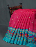 Rani Pink Colored with Buttes Semi Silk Kota Saree By Gayathri Reddy Designer Studio