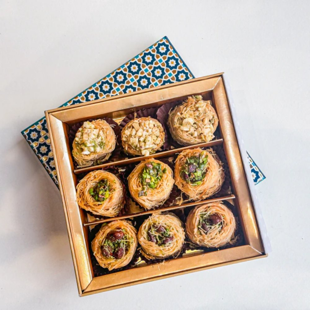 Gwalia Sweets Assorted Birdnest Baklawa Box - Distacart