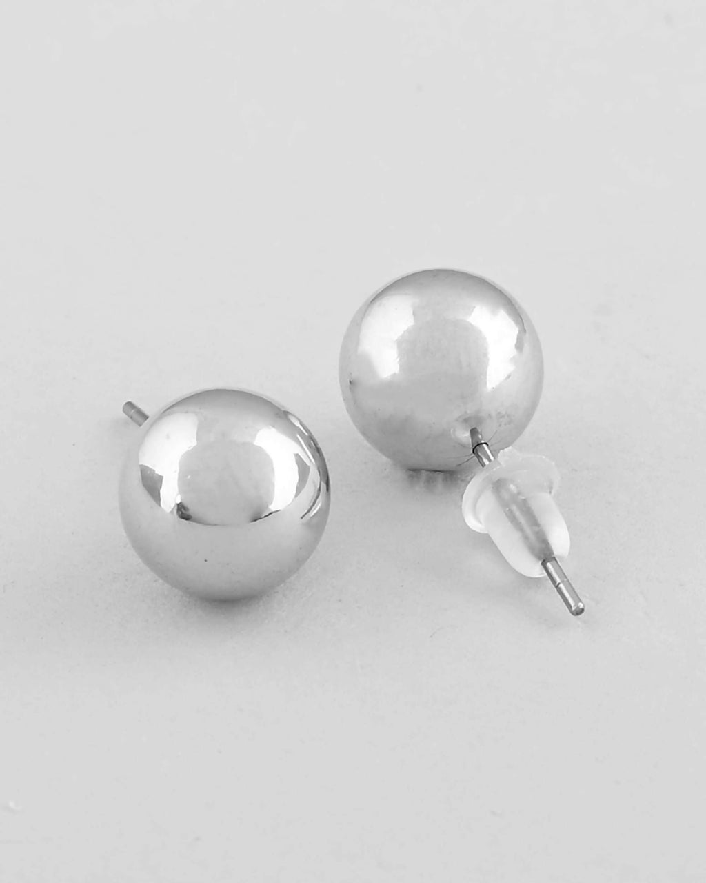 VOJ Silver Plated Western Snake Hasli with Studs Earrings Set