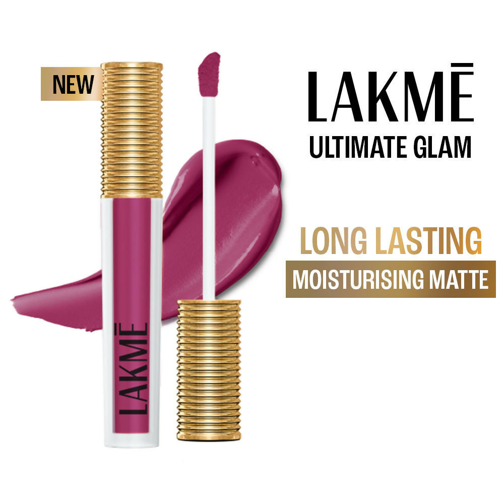Lakme Ultimate Glam Matte Liquid Lipstick - Nude Pink