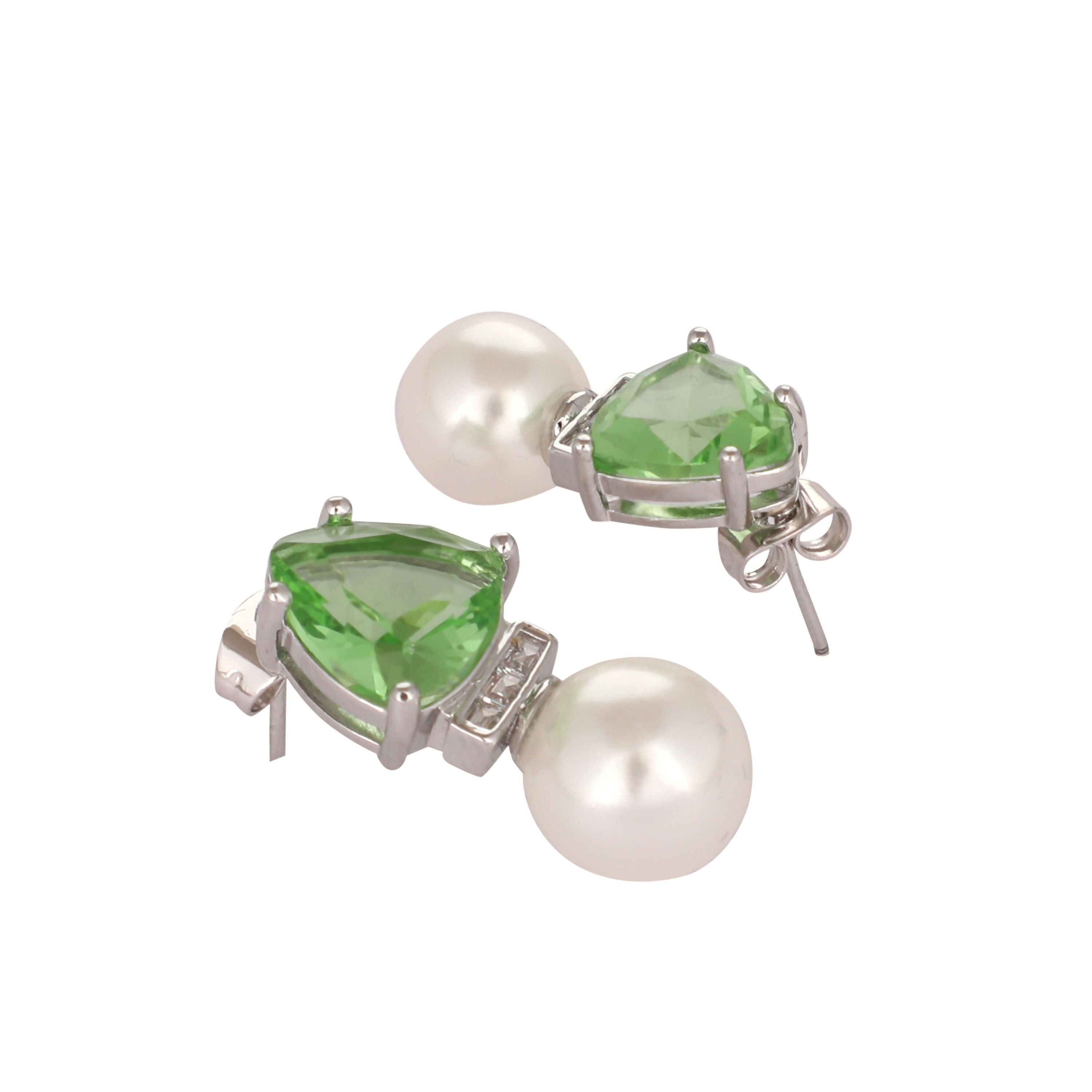 Nuyug Green Emerald Elegance Anti Tarnish Studs - Distacart