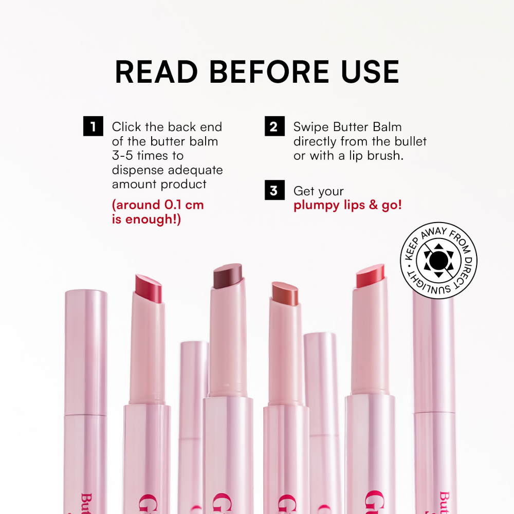 Gush Beauty Hybrid Gloss Butter Balm High Shine & Hydrating - Blood Orange