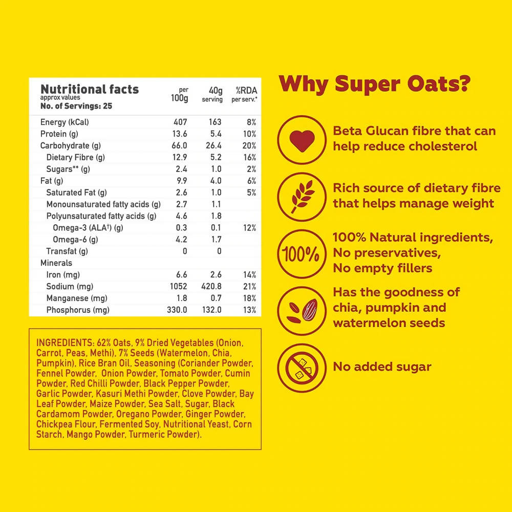 Yoga Bar Veggies Masala Oats