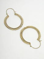 NVR Women Golden Full Circular Hoop Earrings - Distacart