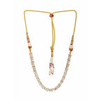 Kundan and American Diamond Neckpiece (Gold) - Ruby Raang