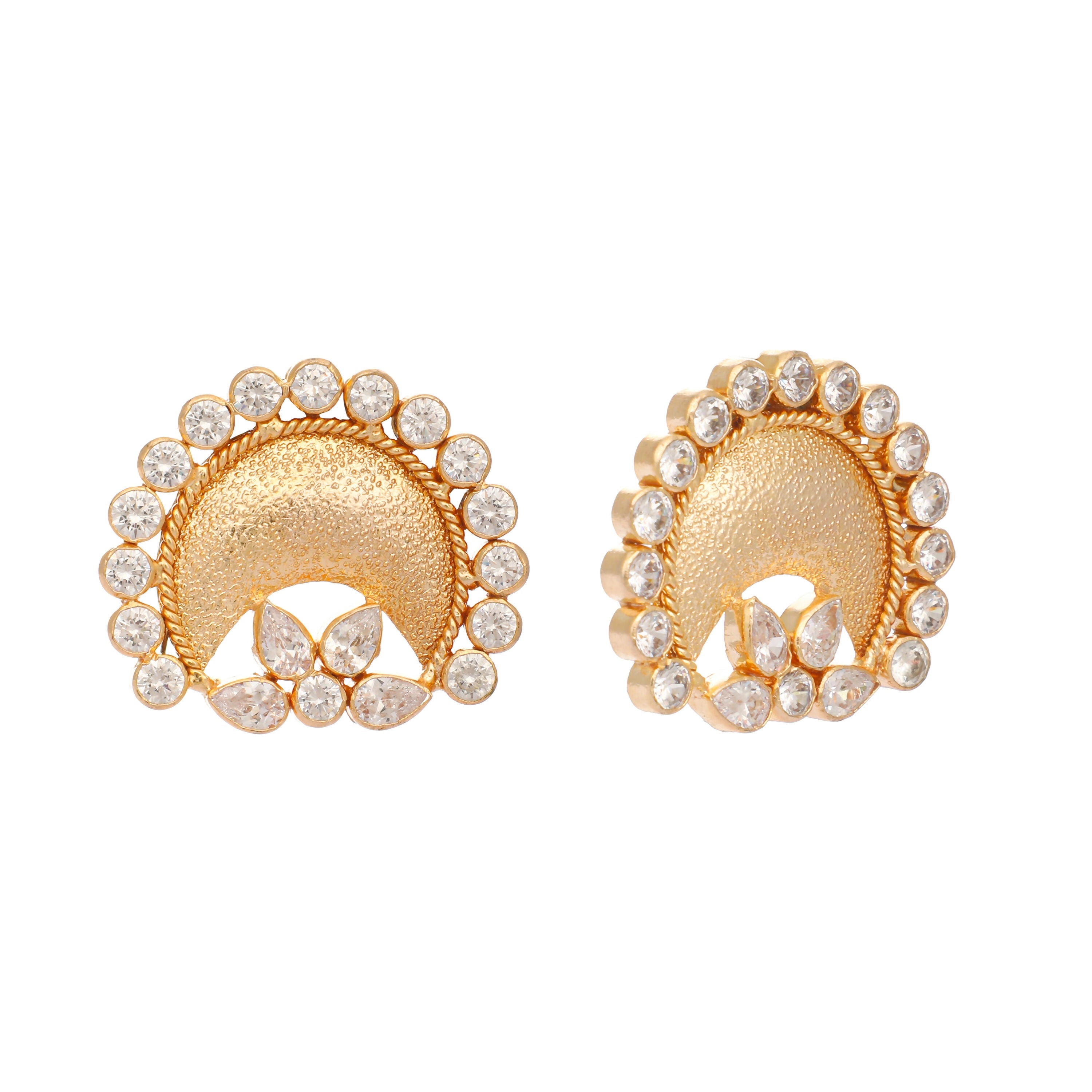 Nuyug 22K Gold Plated Crescent Glow Earrings - Distacart