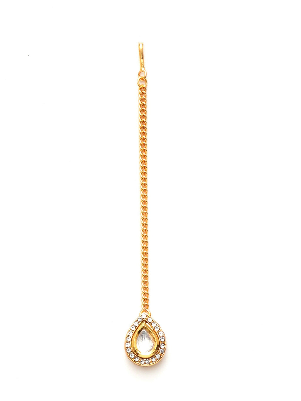 Kundan Maang Tikka (Gold) - Ruby Raang - Distacart