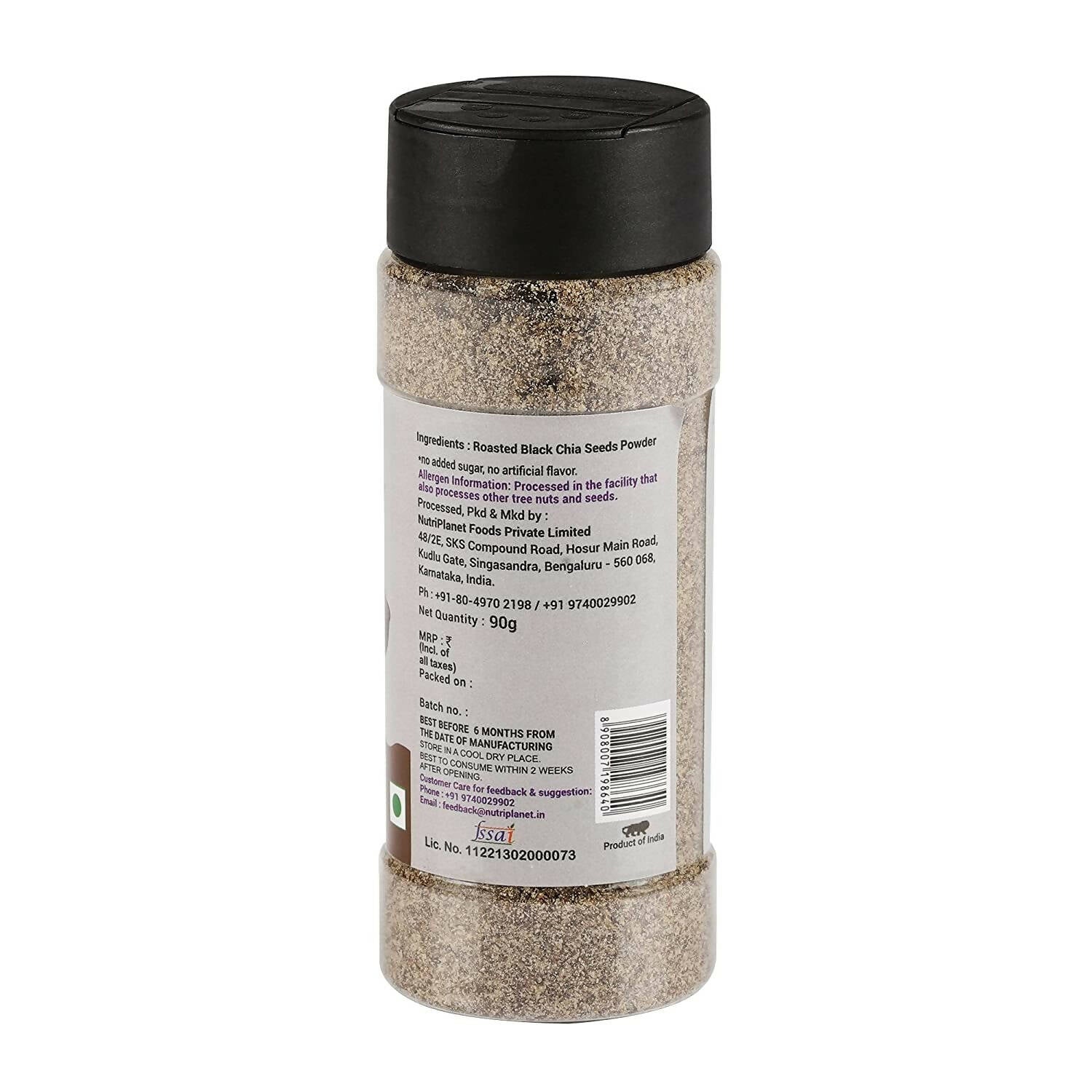 Fulsome Black Chia Seeds Powder (Roasted) - Distacart