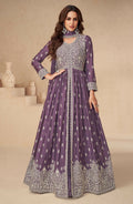 Anaita Dark Purple Chinon With Sequence Embroidery Salwar Suit - Distacart