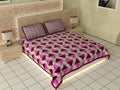 Vamika Printed Cotton Multicolor Bedsheet With Pillow Covers (LEOC_4_PINK)