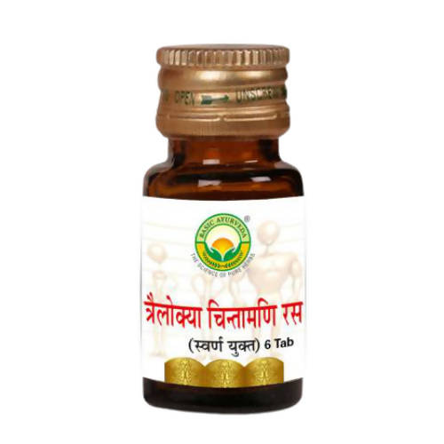 Basic Ayurveda Trailokya Chintamani Ras with Gold 6 Tablets