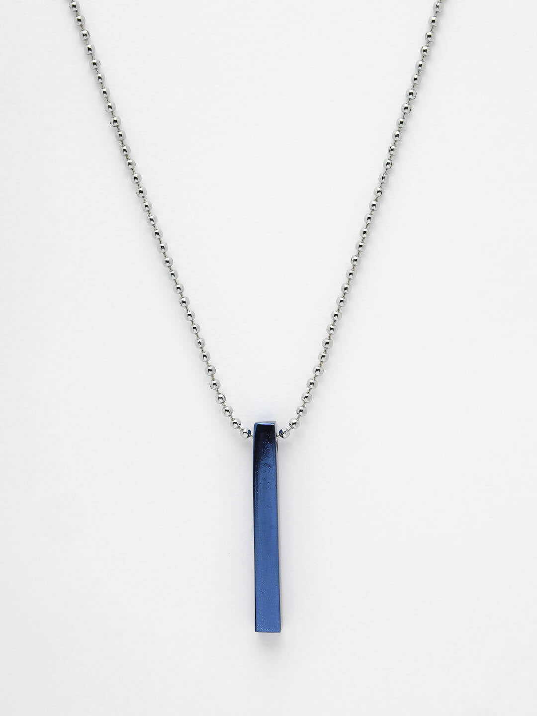 NVR Men Blue Plated Geomatric Pendent With Chain