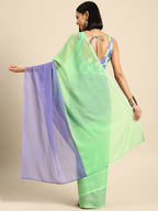 Ahalyaa Women's Traditional wear Saree - Fluorescent Green