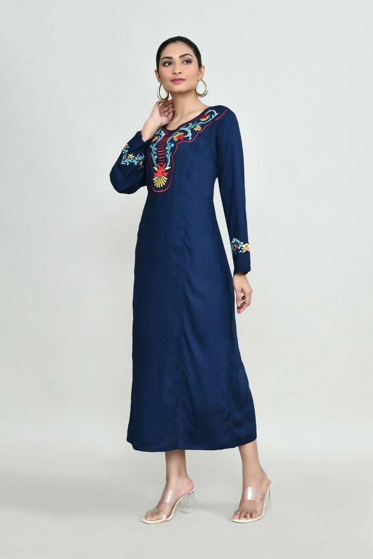Joban Fashion Blue Rayon Tunic
