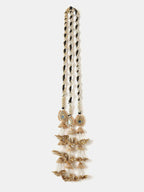 Ruby Raang Gold Gota Pati Work And Black Thread And Mirrors With Gold Stones And Mor Pankh Motif