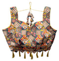 Vamika Grey Banglori Silk Digital Print And Embroidery Blouse - Distacart